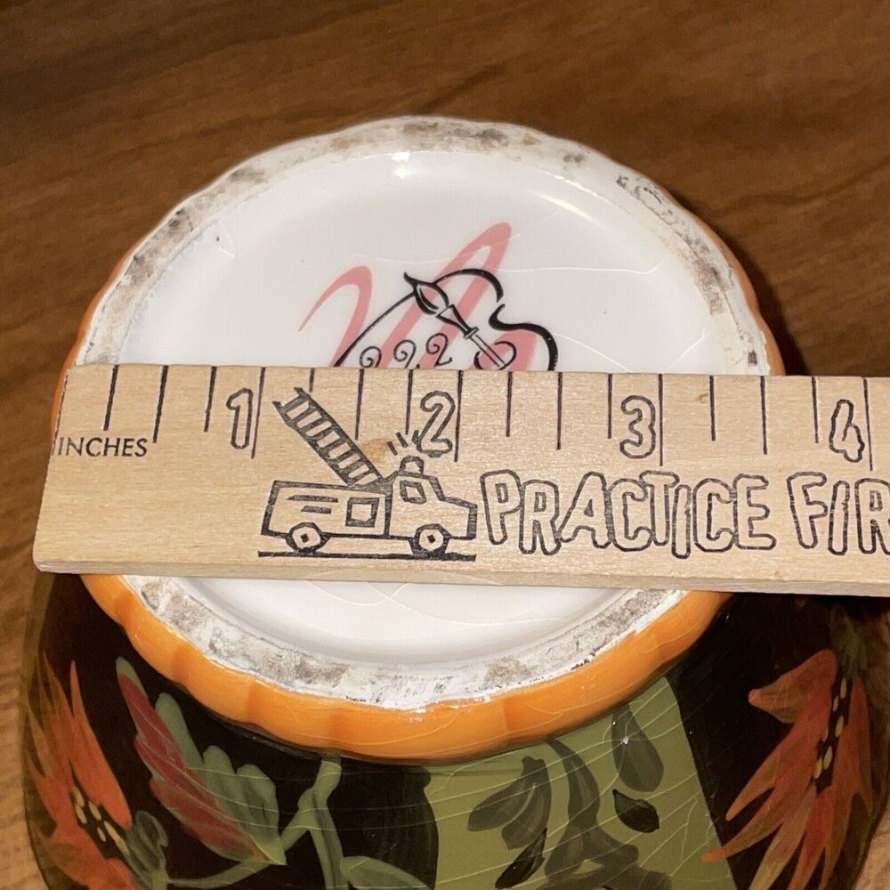 222 Fifth Folkloria Arabian Flower Bowl 3.5 Inches X 6 Inches CHIPPED RIM - Picture 10 of 12